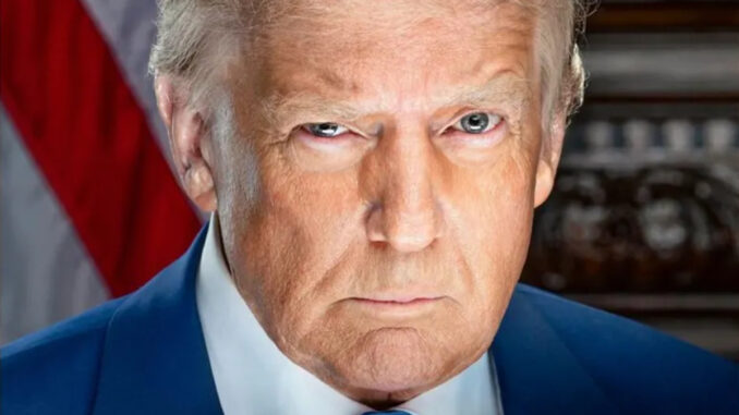 Retrato oficial de Donald Trump