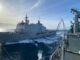 L-51 Galicia de la Armada repostando en alta mar